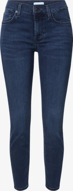 7 For All Mankind Jeans Skinny Jean THE ANKLE Femme Bleu Foncé