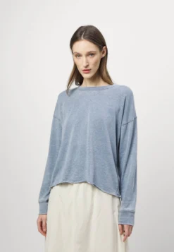 7 For All Mankind Crewneck - Sweatshirt - Blue