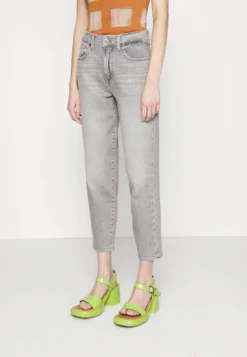 7 For All Mankind Malia Luxe Vintage Moonlit - Jean Droit - Grey