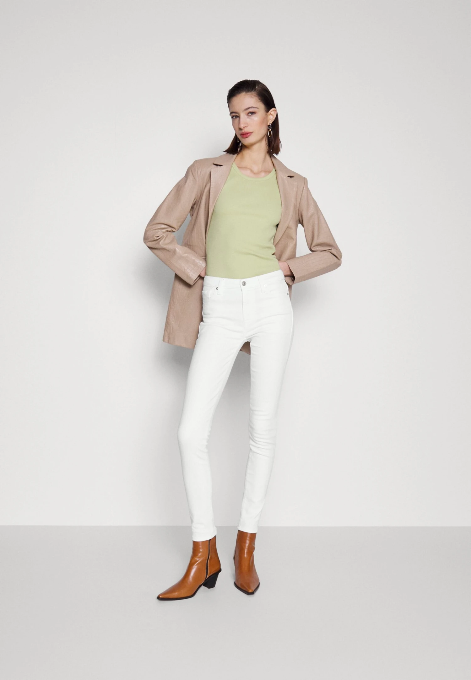 7 For All Mankind Optic - Jeans Skinny - White 2 7 For All Mankind Optic - Jeans Skinny - White – Image 2