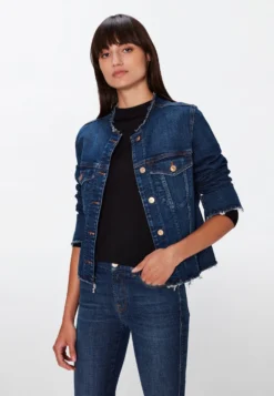 7 For All Mankind Koko - Veste En Jean - Dark Blue -7 For All Mankind f4294c907ae341debd9d26e0e4aa4f08 scaled