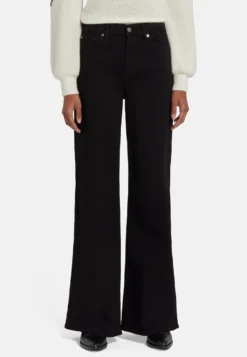 7 For All Mankind Lotta - Jean Flare - Black
