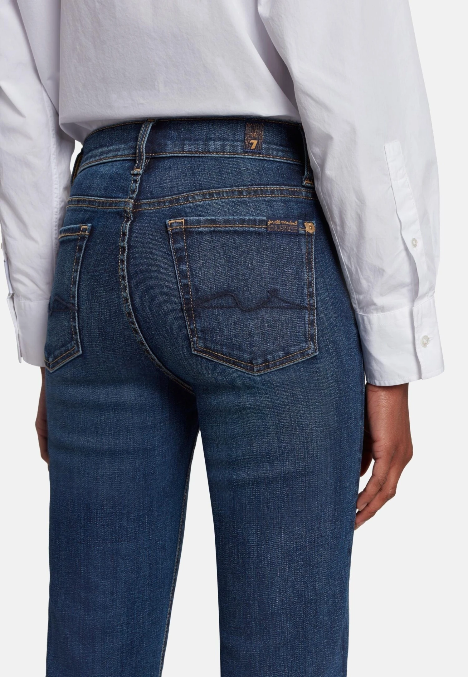 7 For All Mankind The Straight Crop - Jean Droit - Dark Blue 5 7 For All Mankind The Straight Crop - Jean Droit - Dark Blue – Image 5