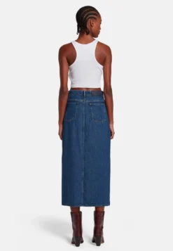 7 For All Mankind Jupe En Jean - Mid Blue -7 For All Mankind f69dd6abd4994e8fa59893a11cb919c4 scaled