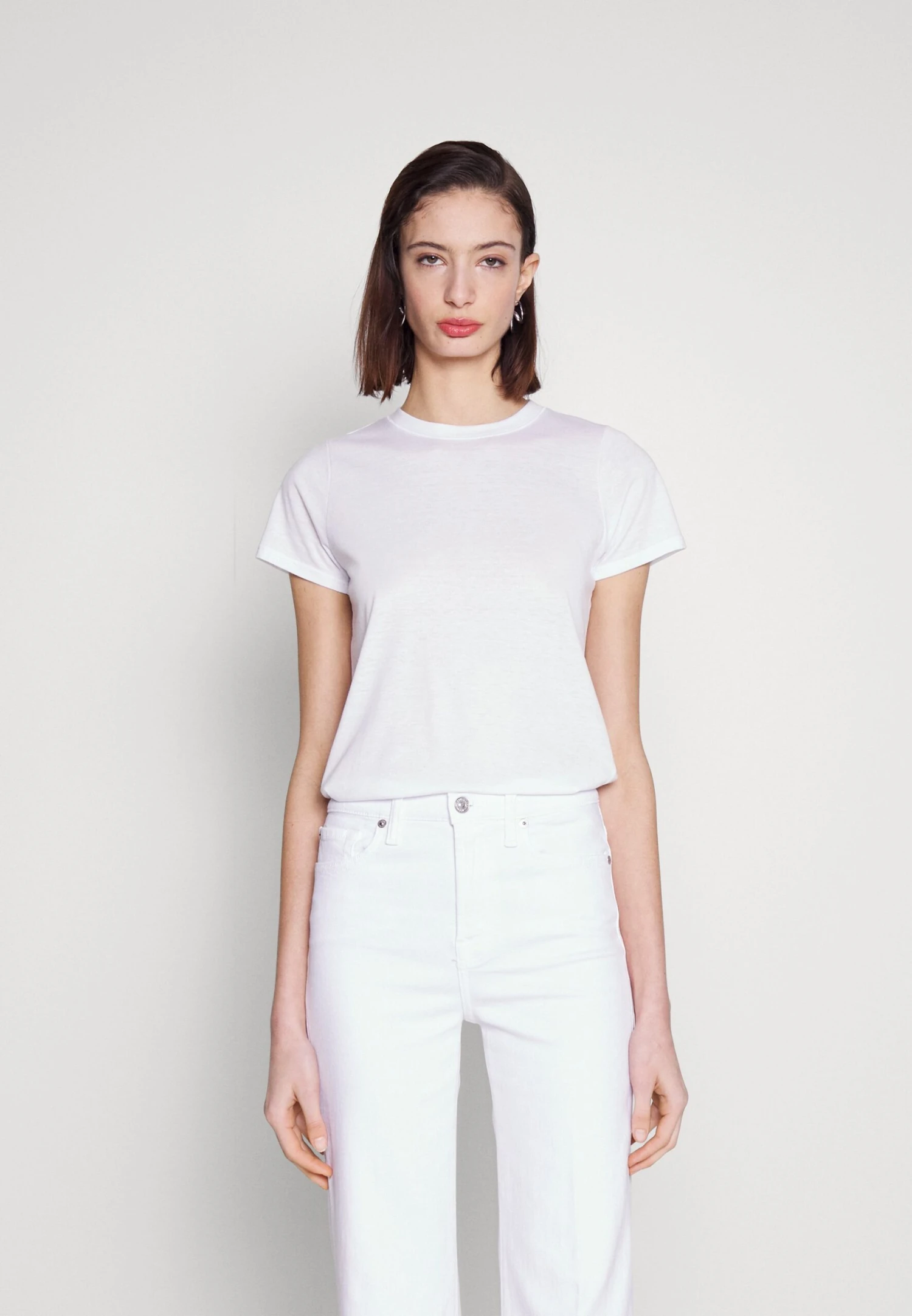 7 For All Mankind Crewneck - T-Shirt Basique - White 1 7 For All Mankind Crewneck - T-Shirt Basique - White