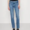 7 For All Mankind Kimmie Straight Sliillwit - Jean Droit - Light Blue