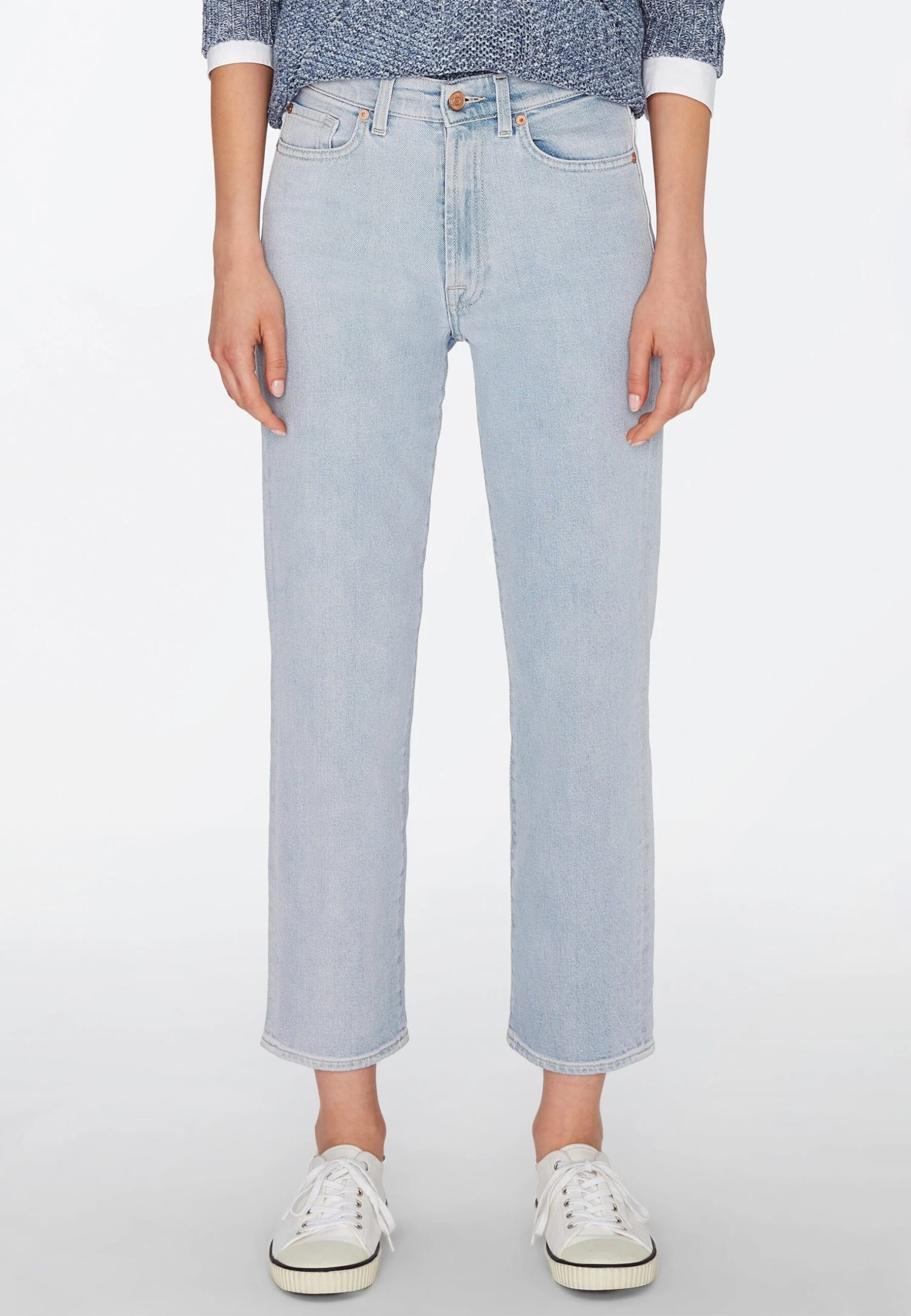 7 For All Mankind Logan Stovepipe - Jean Droit - Light Blue 1 7 For All Mankind Logan Stovepipe - Jean Droit - Light Blue