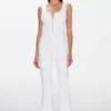 7 For All Mankind Star Seam Flare - Combinaison - White