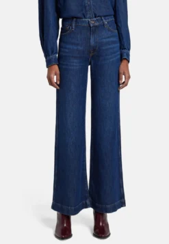 7 For All Mankind Modern Dojo Tailorless - Jean Flare - Dark Blue