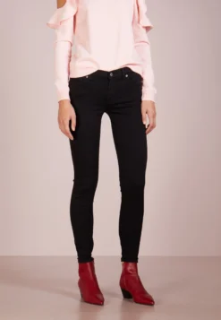 7 For All Mankind Crop - Jeans Skinny - Bair Rinsed Black