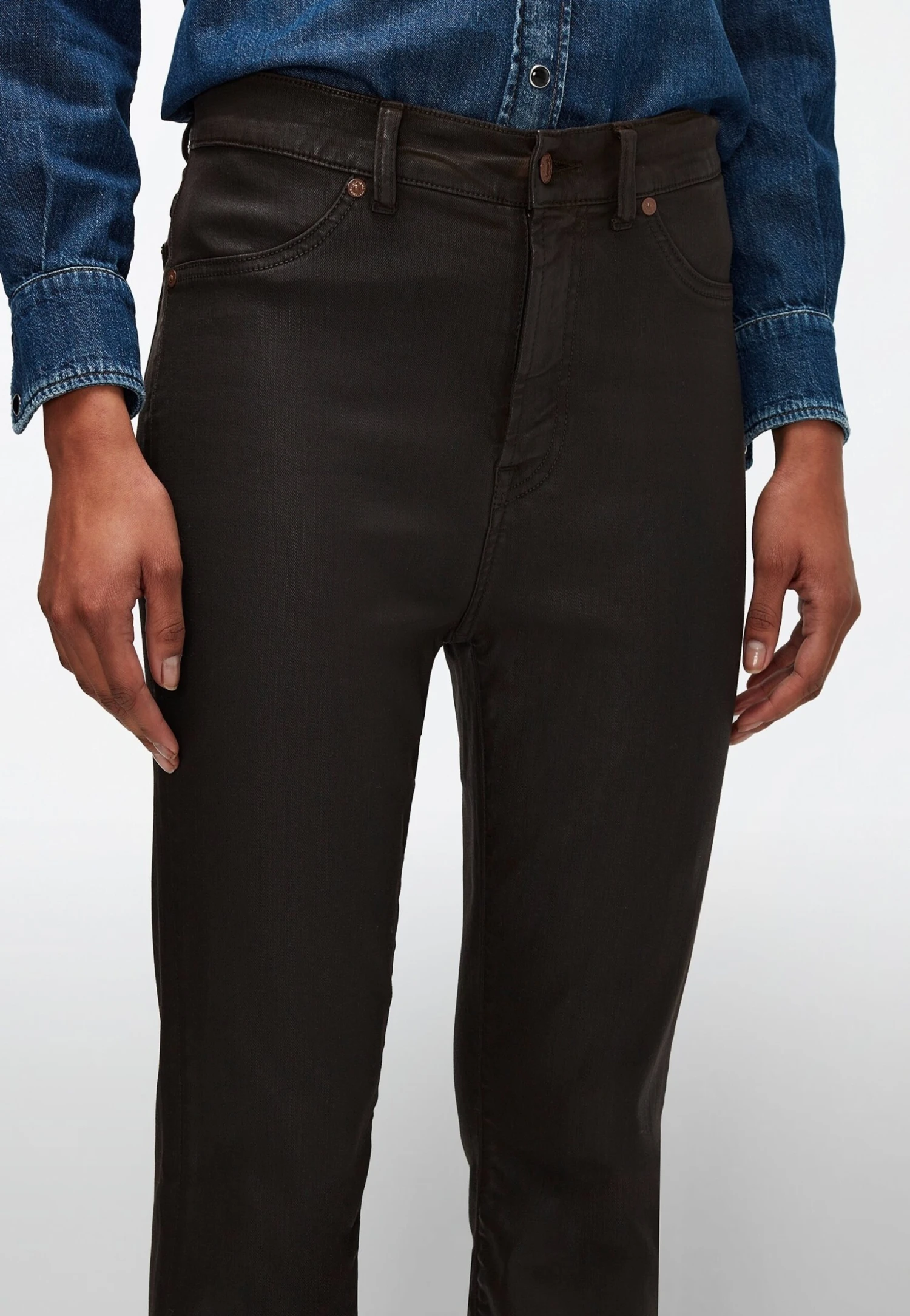 7 For All Mankind Hw Slim Kick - Jean Flare - Brown 4 7 For All Mankind Hw Slim Kick - Jean Flare - Brown – Image 4